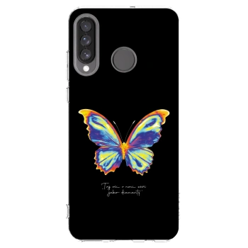 Picasee silikonowe przeźroczyste etui na Huawei P30 Lite - Diamanty Black
