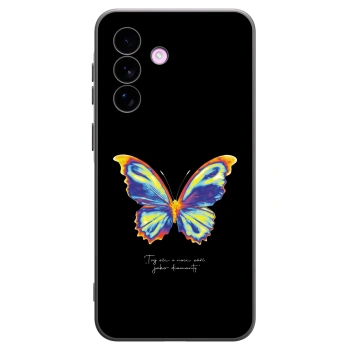 Picasee silikonowe czarne etui na Samsung Galaxy A57 5G - Diamanty Black