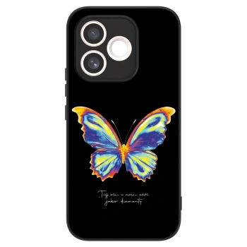 Etui na Honor 600 Lite - Diamanty Black