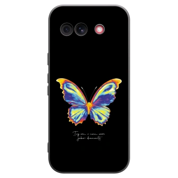 Picasee silikonowe czarne etui na Google Pixel 10a - Diamanty Black