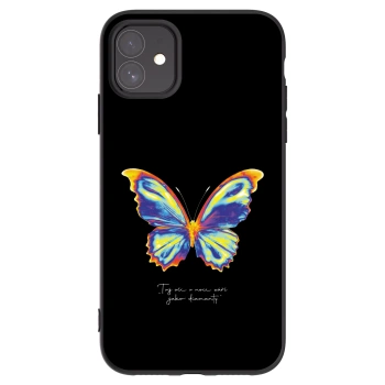 Picasee silikonowe czarne etui na Apple iPhone 11 - Diamanty Black