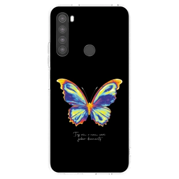 Picasee silikonowe przeźroczyste etui na Xiaomi Redmi Note 8 - Diamanty Black