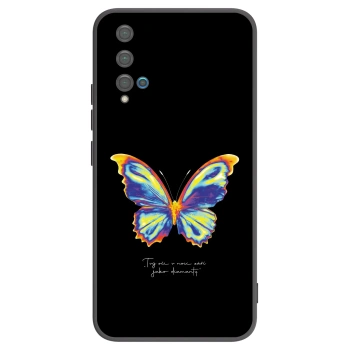 Picasee silikonowe czarne etui na Huawei Nova 5T - Diamanty Black