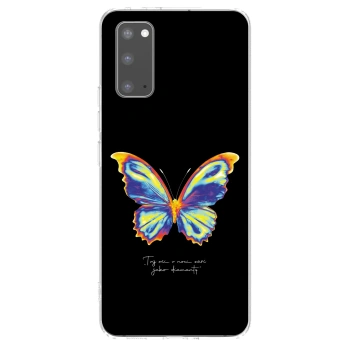 Picasee silikonowe przeźroczyste etui na Samsung Galaxy S20 G980F - Diamanty Black