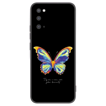 Picasee silikonowe czarne etui na Samsung Galaxy S20 G980F - Diamanty Black