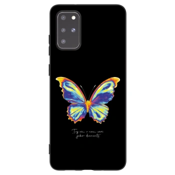 Picasee silikonowe czarne etui na Samsung Galaxy S20+ G985F - Diamanty Black