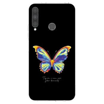 Picasee silikonowe przeźroczyste etui na Huawei P40 Lite E - Diamanty Black