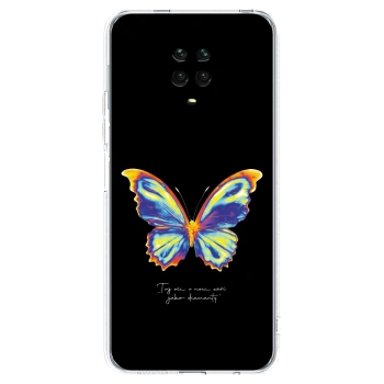 Picasee silikonowe przeźroczyste etui na Xiaomi Redmi Note 9 Pro - Diamanty Black