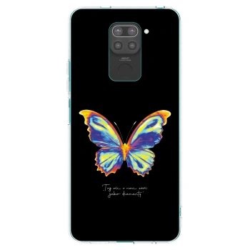 Picasee silikonowe czarne etui na Xiaomi Redmi Note 9 - Diamanty Black