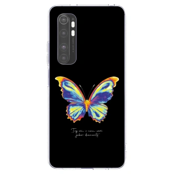 Picasee silikonowe przeźroczyste etui na Xiaomi Mi Note 10 Lite - Diamanty Black