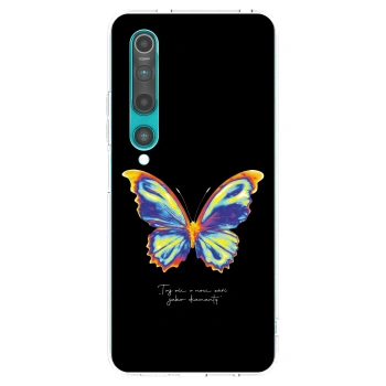 Picasee silikonowe przeźroczyste etui na Xiaomi Mi 10 - Diamanty Black