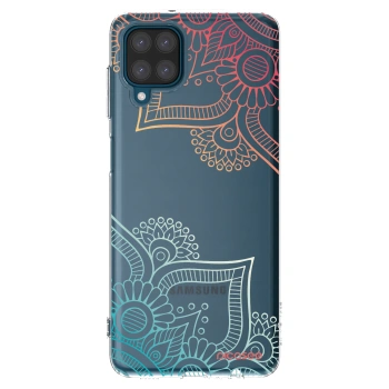 Picasee silikonowe przeźroczyste etui na Samsung Galaxy A12 A125F - Flowers pattern