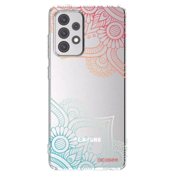Picasee silikonowe przeźroczyste etui na Samsung Galaxy A52 5G A525F - Flowers pattern