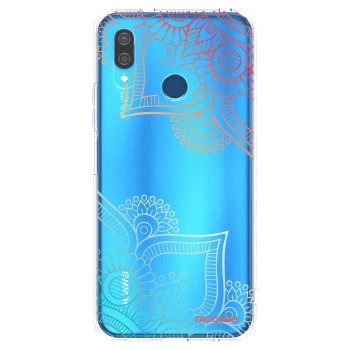 Picasee silikonowe przeźroczyste etui na Huawei P20 Lite - Flowers pattern