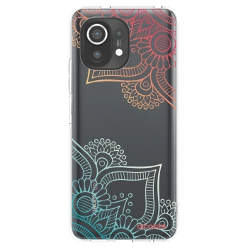 Picasee silikonowe przeźroczyste etui na Xiaomi Mi 11 - Flowers pattern
