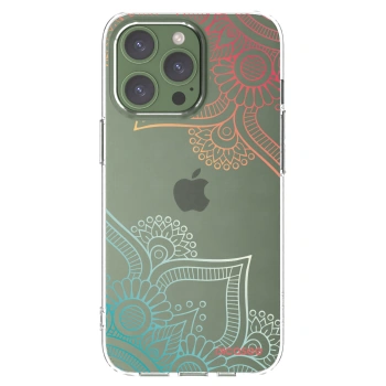 Picasee silikonowe przeźroczyste etui na Apple iPhone 13 Pro - Flowers pattern
