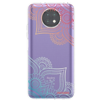 Picasee silikonowe przeźroczyste etui na Xiaomi Redmi Note 9T - Flowers pattern
