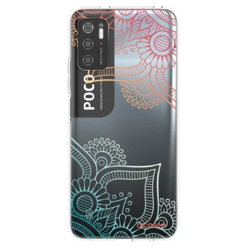 Picasee silikonowe przeźroczyste etui na Xiaomi Poco M3 Pro 5G - Flowers pattern