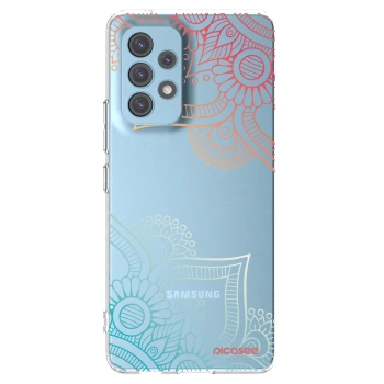 Picasee silikonowe przeźroczyste etui na Samsung Galaxy A53 5G A536 - Flowers pattern