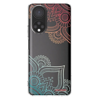 Picasee silikonowe przeźroczyste etui na Honor X7 - Flowers pattern