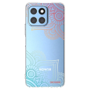 Picasee silikonowe przeźroczyste etui na Honor X6 - Flowers pattern