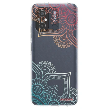 Picasee silikonowe przeźroczyste etui na Xiaomi Redmi 12C - Flowers pattern