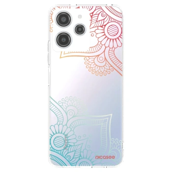 Picasee silikonowe przeźroczyste etui na Xiaomi Redmi 12 4G - Flowers pattern