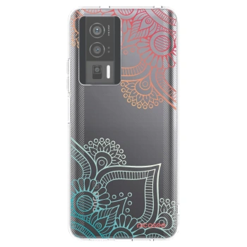 Picasee silikonowe przeźroczyste etui na Xiaomi Poco F5 Pro 5G - Flowers pattern