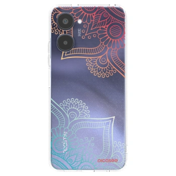 Picasee silikonowe przeźroczyste etui na Realme 10 4G - Flowers pattern