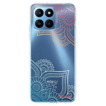 Picasee silikonowe przeźroczyste etui na Honor 70 Lite - Flowers pattern