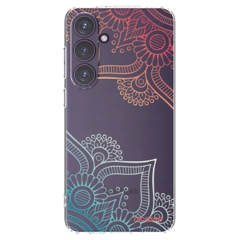 Picasee silikonowe przeźroczyste etui na Samsung Galaxy S24+ S926B 5G - Flowers pattern