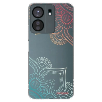 Picasee silikonowe przeźroczyste etui na Xiaomi Redmi 13C 4G - Flowers pattern