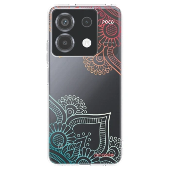 Picasee silikonowe przeźroczyste etui na Xiaomi Poco X6 - Flowers pattern