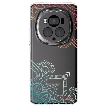 Picasee silikonowe przeźroczyste etui na Honor Magic6 Pro - Flowers pattern