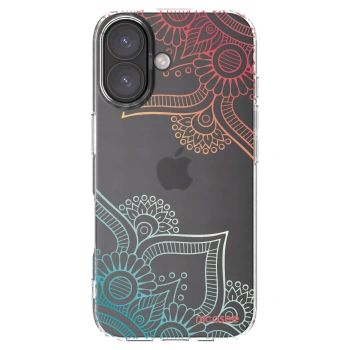 Picasee silikonowe przeźroczyste etui na Apple iPhone 16 - Flowers pattern