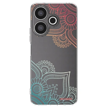 Picasee silikonowe przeźroczyste etui na Xiaomi Redmi 13 4G - Flowers pattern