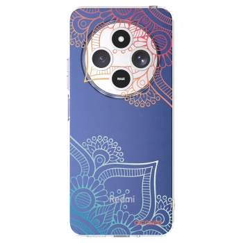 Picasee silikonowe przeźroczyste etui na Xiaomi Redmi 14C - Flowers pattern