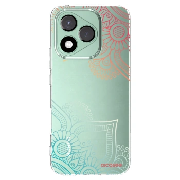 Picasee silikonowe przeźroczyste etui na Honor 400 Lite 5G - Flowers pattern