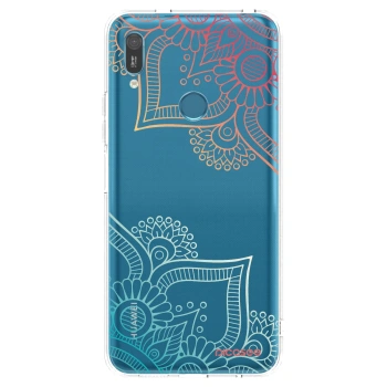 Picasee silikonowe przeźroczyste etui na Huawei Y6 2019 - Flowers pattern