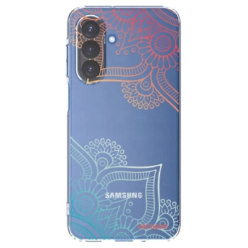 Picasee silikonowe przeźroczyste etui na Samsung Galaxy A17 5G - Flowers pattern