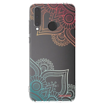 Picasee silikonowe przeźroczyste etui na Honor 20 Lite - Flowers pattern