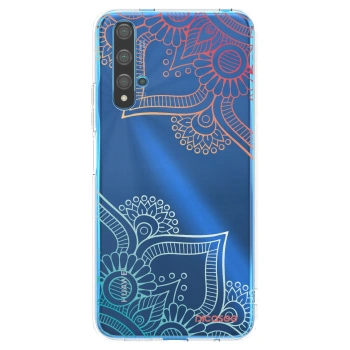 Picasee silikonowe przeźroczyste etui na Huawei Nova 5T - Flowers pattern