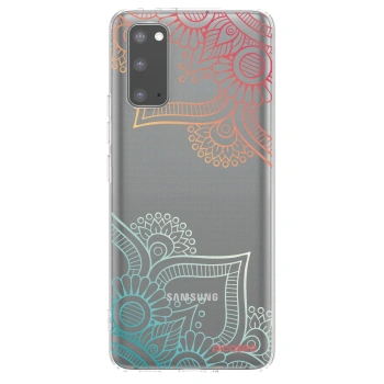 Picasee silikonowe przeźroczyste etui na Samsung Galaxy S20 G980F - Flowers pattern