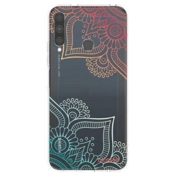 Picasee silikonowe przeźroczyste etui na Huawei P40 Lite E - Flowers pattern