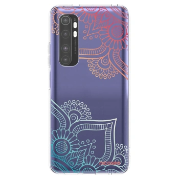 Picasee silikonowe przeźroczyste etui na Xiaomi Mi Note 10 Lite - Flowers pattern