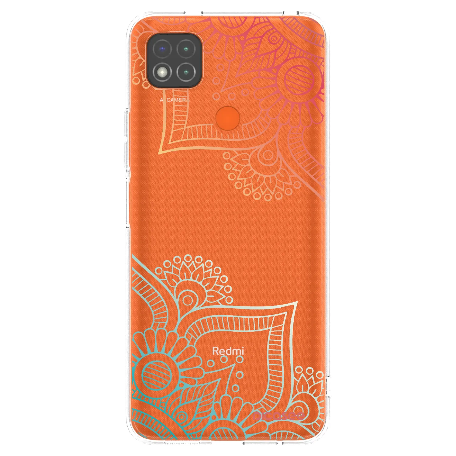 Picasee silikonowe przeźroczyste etui na Xiaomi Redmi 9C - Flowers pattern
