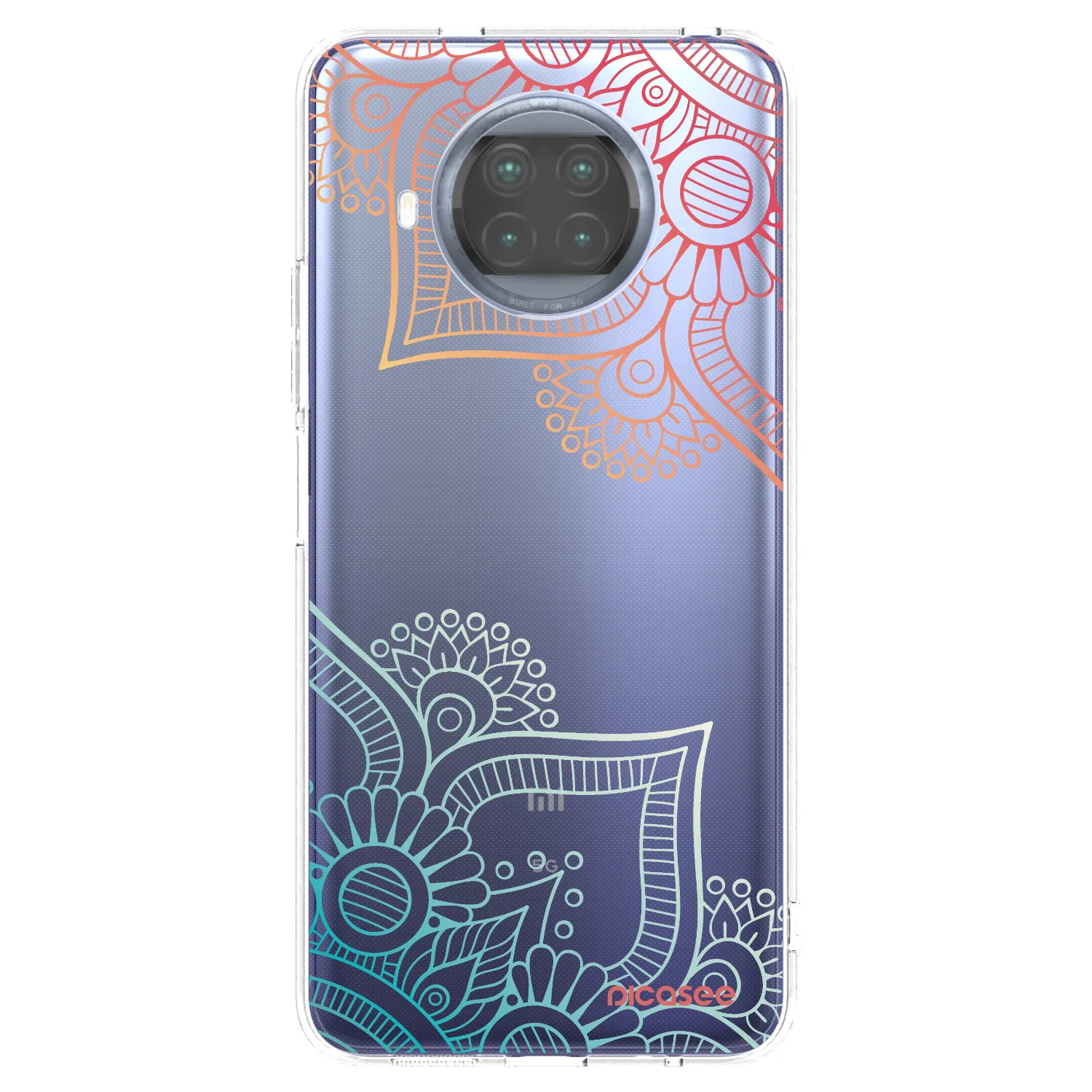 Picasee silikonowe przeźroczyste etui na Xiaomi Mi 10T Lite - Flowers pattern