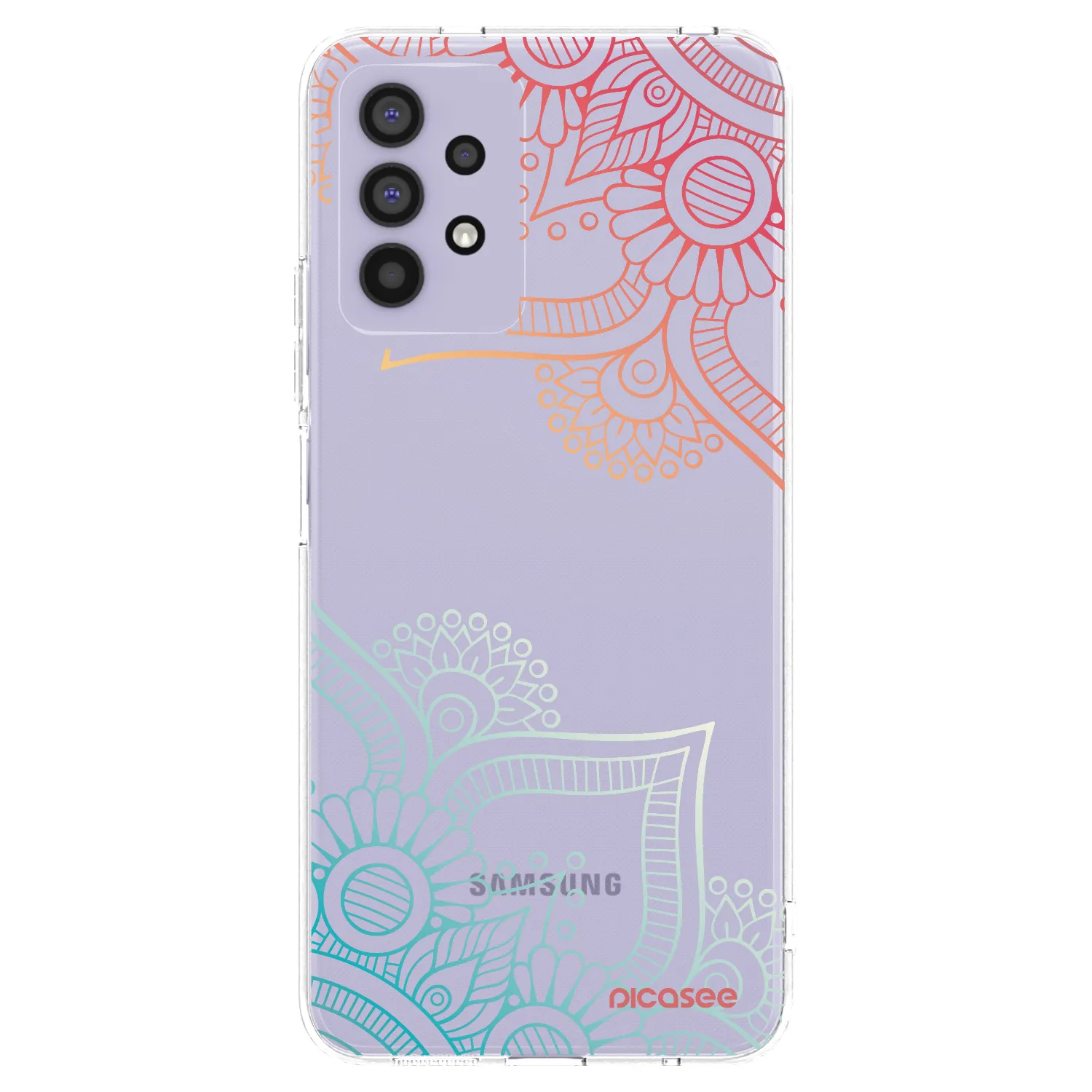 Picasee silikonowe przeźroczyste etui na Samsung Galaxy A32 4G SM-A325F - Flowers pattern