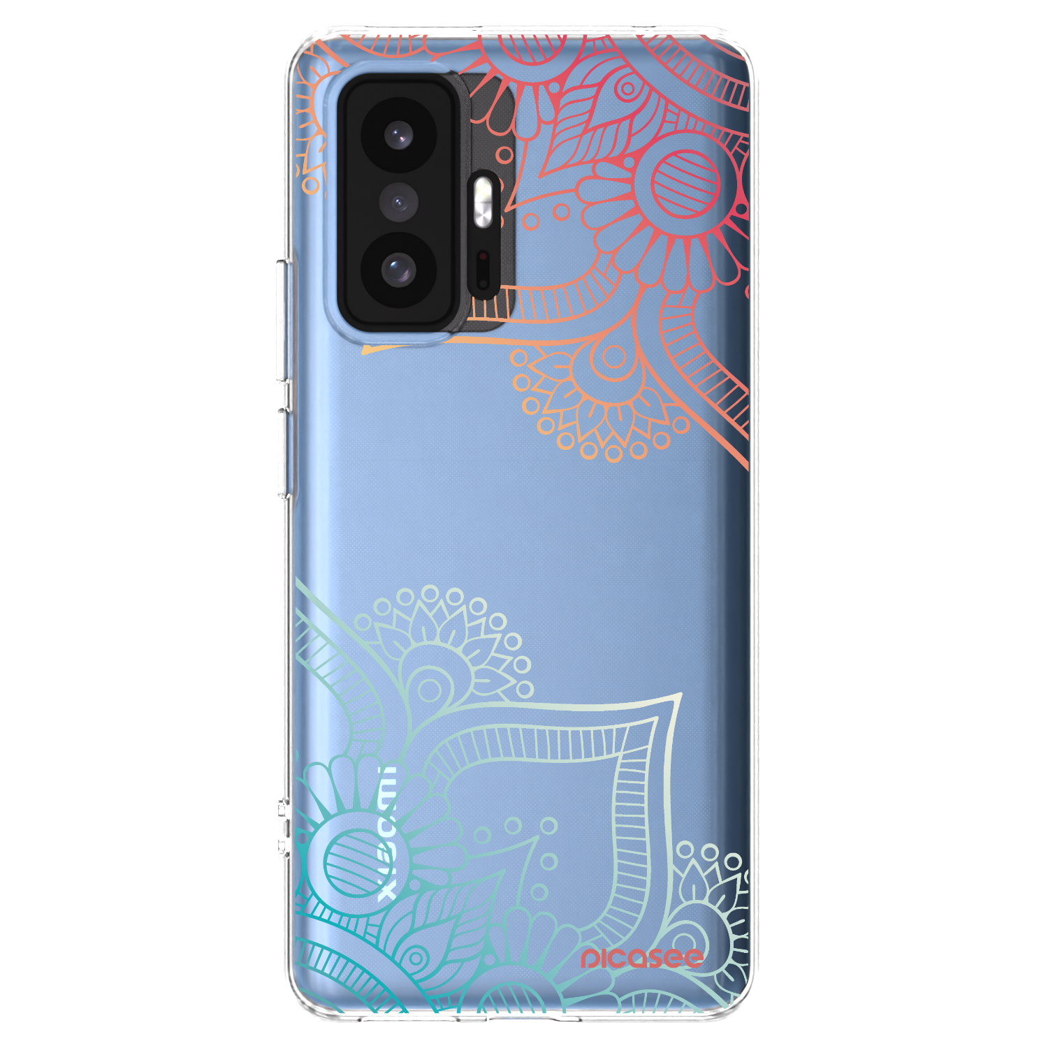 Picasee silikonowe przeźroczyste etui na Xiaomi 11T - Flowers pattern