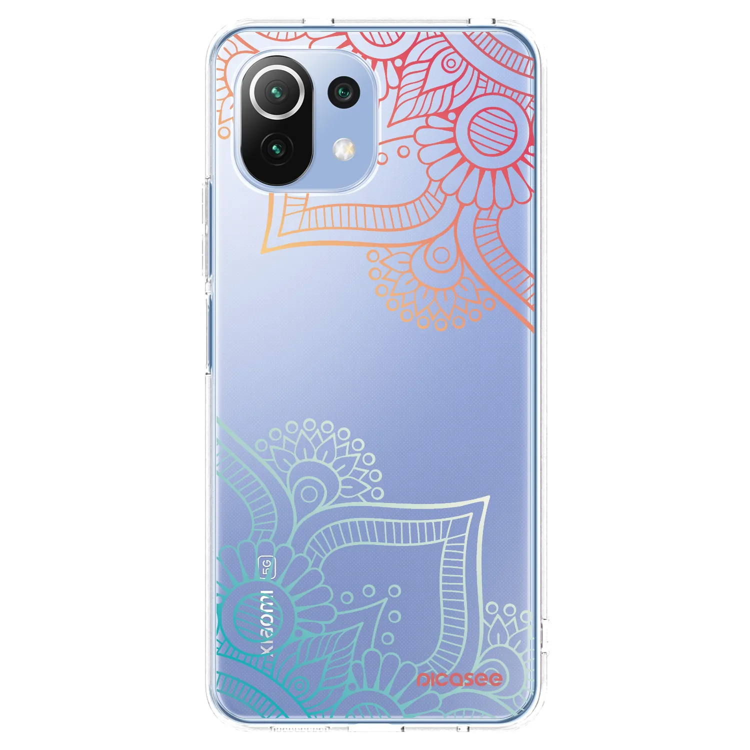 Picasee silikonowe przeźroczyste etui na Xiaomi 11 Lite 5G NE - Flowers pattern
